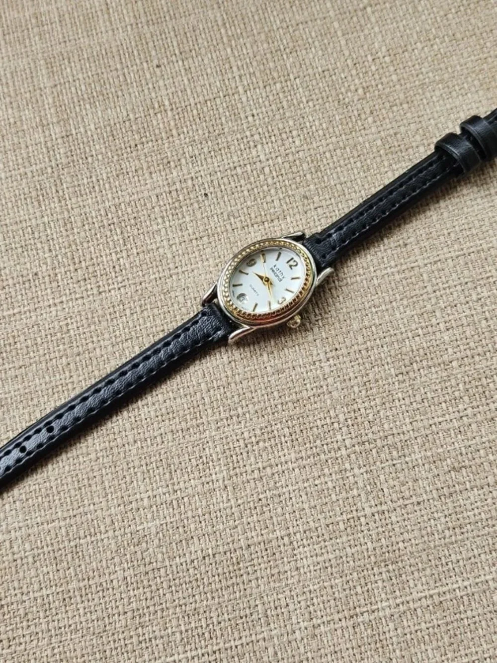 Vintage Kathy Ireland Women Wristwatch Date Calendar Analog Quartz Wrist Watch